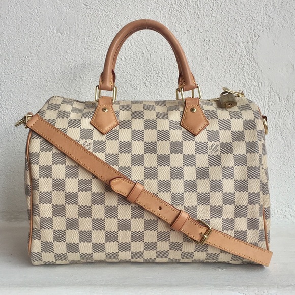 Louis Vuitton Handbags - Louis Vuitton Speedy 25 Bandouliere Damier Azur